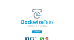 Desktop Screenshot of clockwiseprinting.com