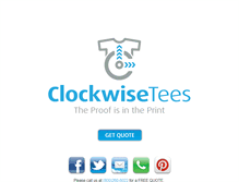 Tablet Screenshot of clockwiseprinting.com
